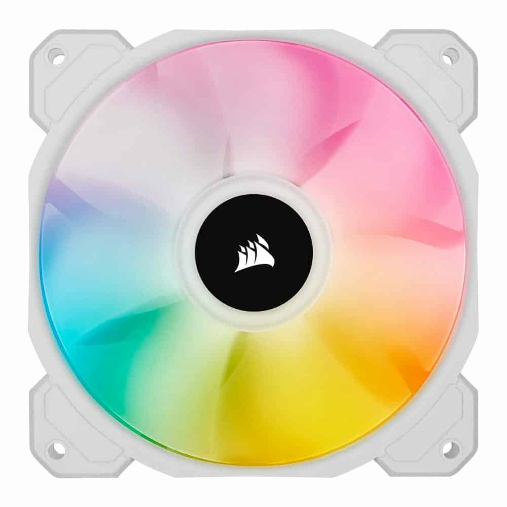 (image for) Corsair iCUE SP120 RGB ELITE Performance White Single 120mm PWM Fan Expansion Pack